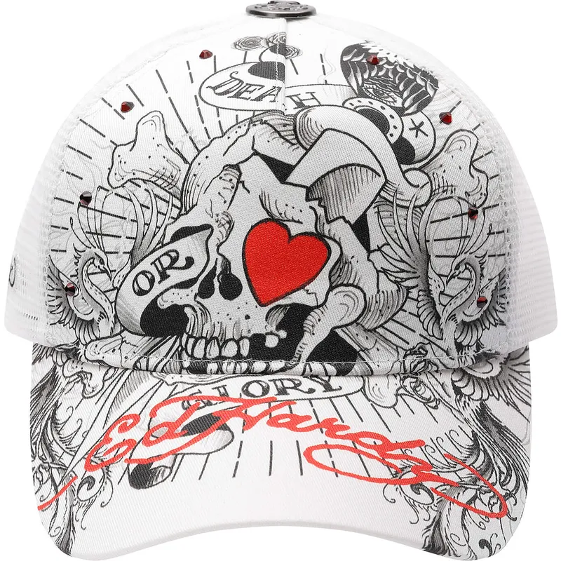 petten-gebogen-wit-snapback-death-or-glory-van-ed-hardy petten-gebogen-wit-snapback-death-or-glory-van-ed-hardy