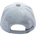 petten-gebogen-blauw-verstelbaar-denim-embossed-skull-van-ed-hardy