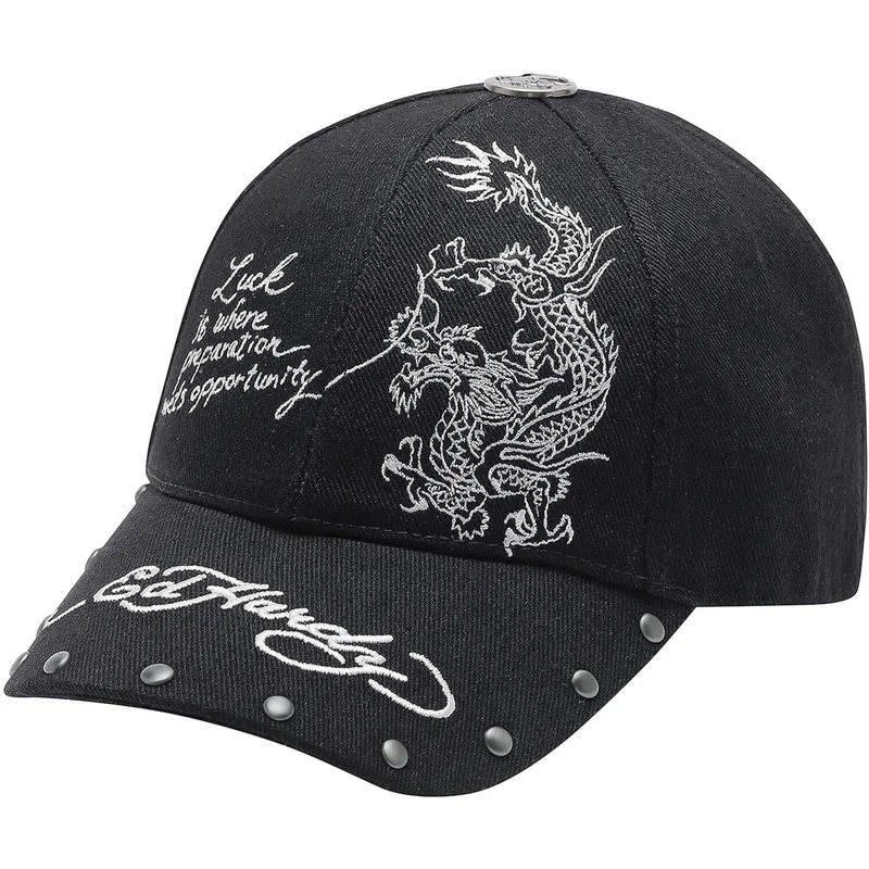 petten-gebogen-zwart-verstelbaar-lucky-van-ed-hardy