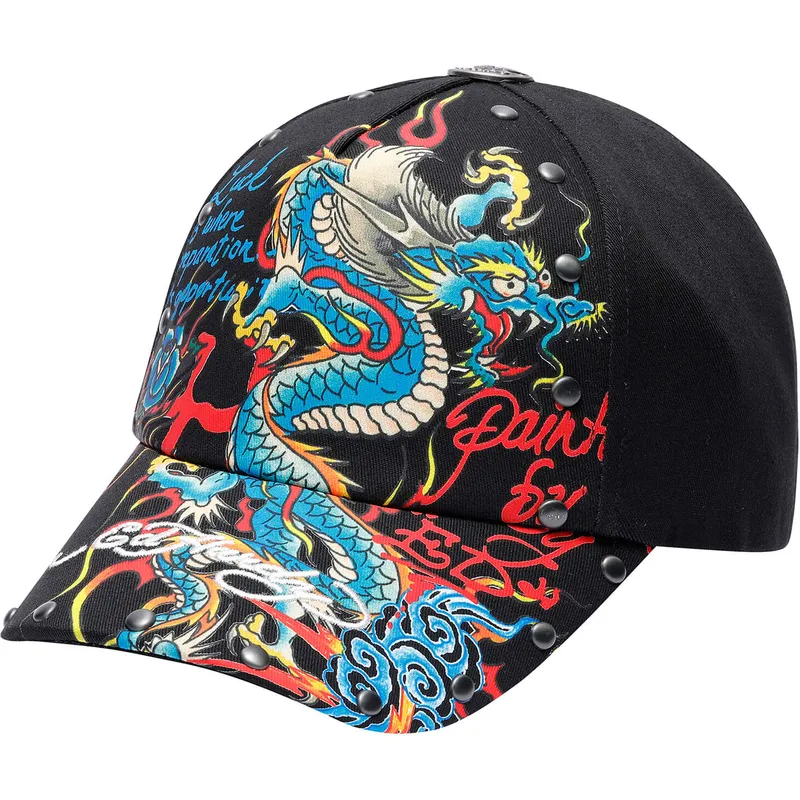 petten-gebogen-zwart-verstelbaar-blue-van-ed-hardy
