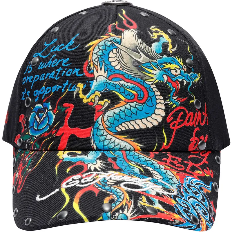petten-gebogen-zwart-verstelbaar-blue-van-ed-hardy