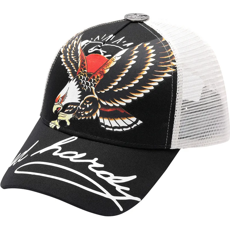 petten-gebogen-zwart-snapback-soaring-eagle-van-ed-hardy