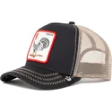 petten-gebogen-zwart-snapback-rooster-the-farm-van-goorin-bros
