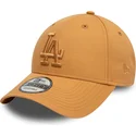 petten-gebogen-bruin-verstelbaar-9forty-league-essential-van-los-angeles-dodgers-mlb-van-new-era