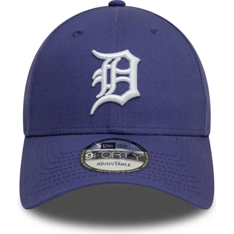 petten-gebogen-paars-verstelbaar-9forty-league-essential-van-detroit-tigers-mlb-van-new-era