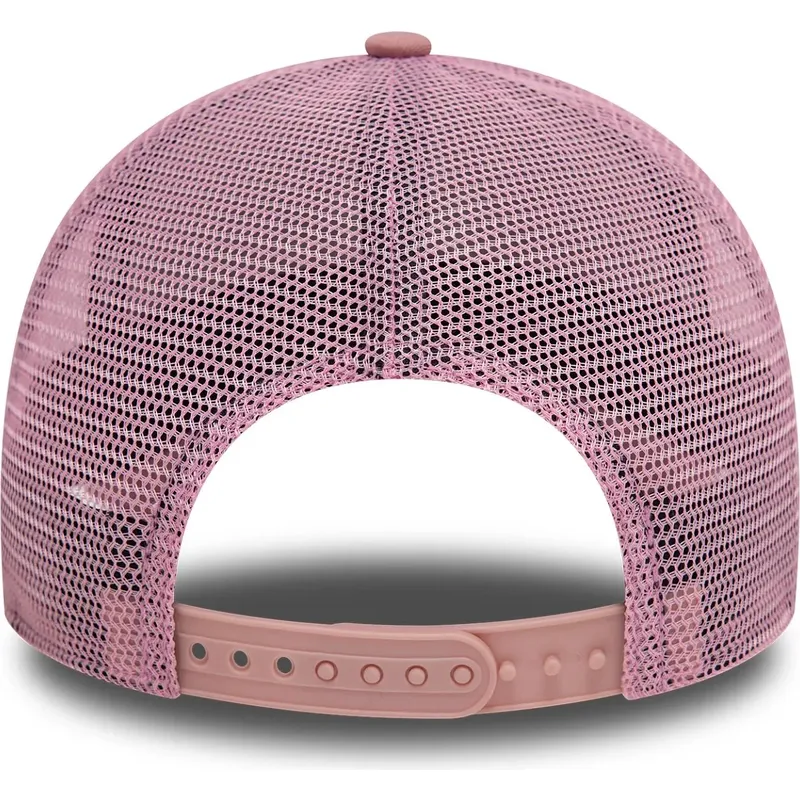 petten-gebogen-roze-snapback-9forty-a-frame-league-essential-van-new-york-yankees-mlb-van-new-era