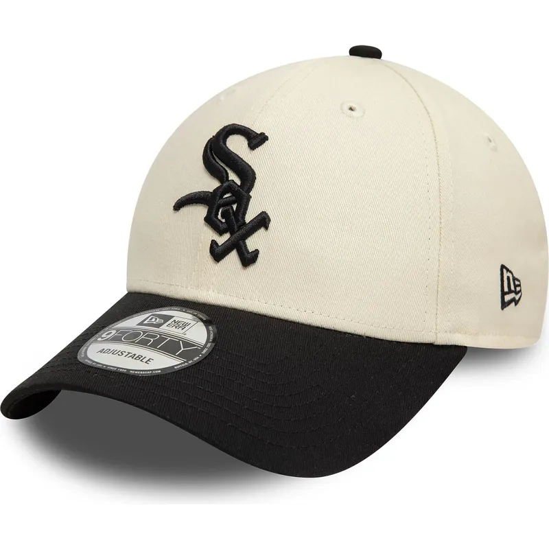 petten-gebogen-beige-verstelbaar-9forty-colour-block-van-chicago-white-sox-mlb-van-new-era petten-gebogen-beige-verstelbaar-9forty-colour-block-van-chicago-white-sox-mlb-van-new-era