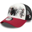 petten-gebogen-meerkleurig-snapback-9forty-a-frame-graphic-van-los-angeles-dodgers-mlb-van-new-era
