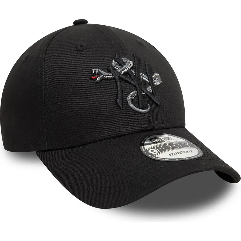petten-gebogen-zwart-verstelbaar-9forty-icon-van-new-york-yankees-mlb-van-new-era