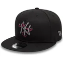 petten-plat-zwart-snapback-9fifty-icon-van-new-york-yankees-mlb-van-new-era