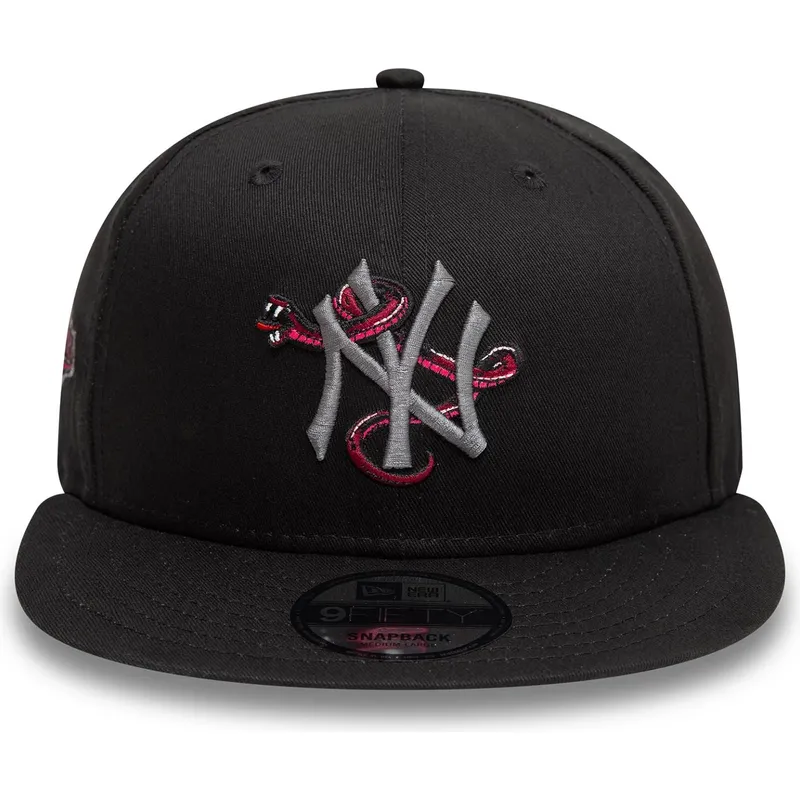 petten-plat-zwart-snapback-9fifty-icon-van-new-york-yankees-mlb-van-new-era