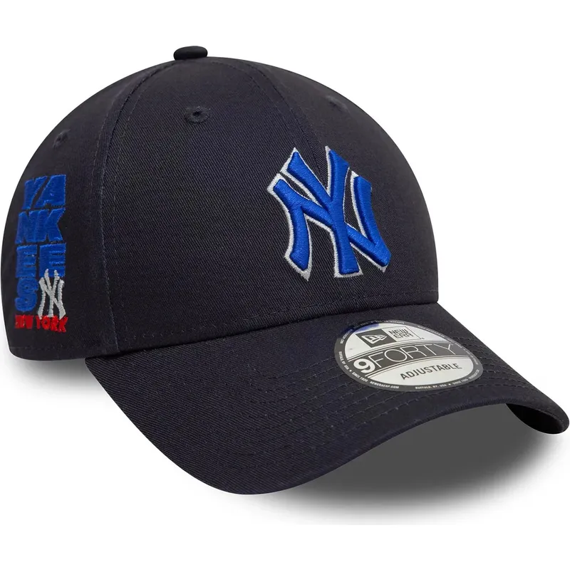 petten-gebogen-marineblauw-verstelbaar-9forty-side-patch-van-new-york-yankees-mlb-van-new-era
