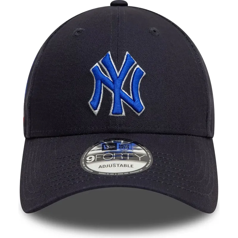 petten-gebogen-marineblauw-verstelbaar-9forty-side-patch-van-new-york-yankees-mlb-van-new-era