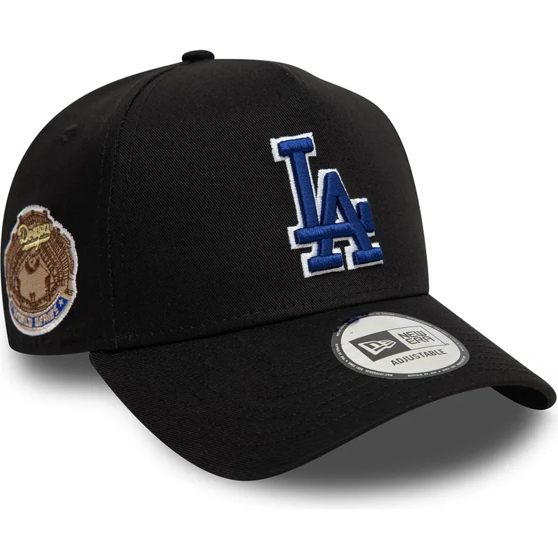 petten-gebogen-zwart-snapback-9forty-a-frame-world-series-patch-van-los-angeles-dodgers-mlb-van-new-era