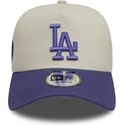 petten-gebogen-paars-snapback-9forty-a-frame-world-series-patch-van-los-angeles-dodgers-mlb-van-new-era
