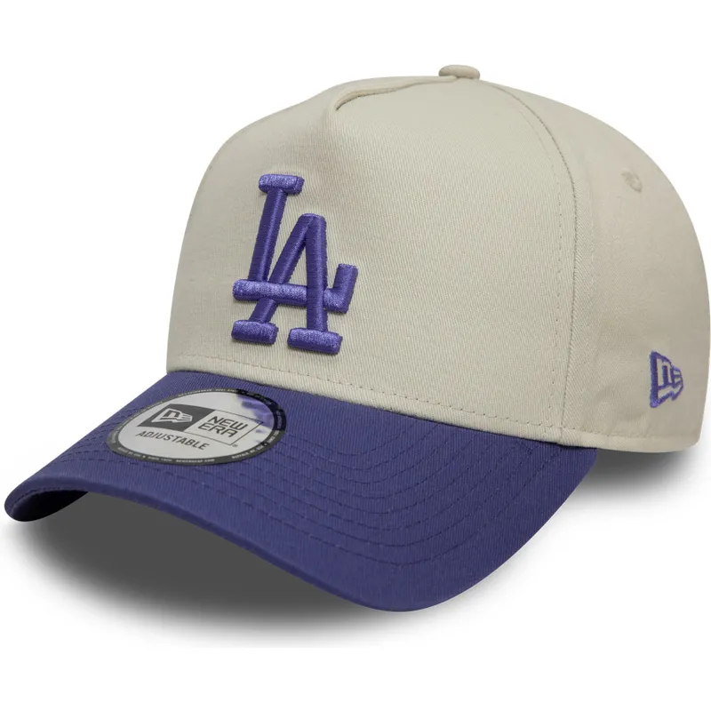 petten-gebogen-paars-snapback-9forty-a-frame-world-series-patch-van-los-angeles-dodgers-mlb-van-new-era