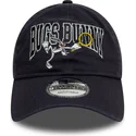 petten-gebogen-marineblauw-verstelbaar-9twenty-washed-van-bugs-bunny-looney-tunes-van-new-era