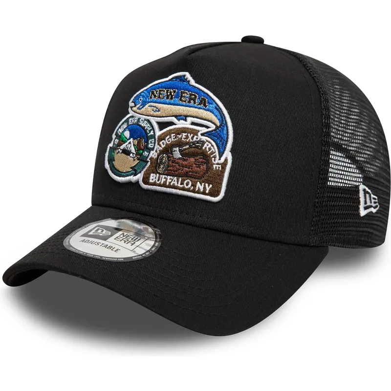 petten-gebogen-zwart-snapback-9forty-a-frame-outdoor-patch-van-new-era