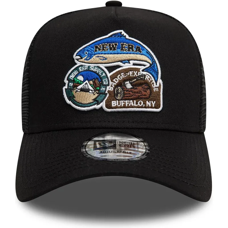petten-gebogen-zwart-snapback-9forty-a-frame-outdoor-patch-van-new-era