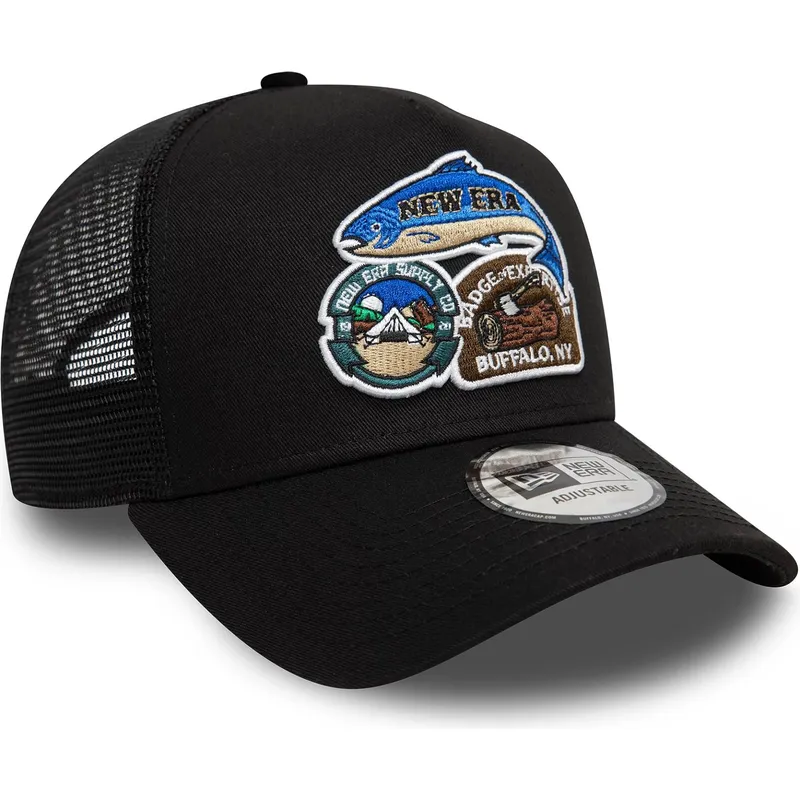 petten-gebogen-zwart-snapback-9forty-a-frame-outdoor-patch-van-new-era