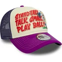 petten-gebogen-paars-snapback-9forty-a-frame-graphic-van-stand-tall-talk-small-play-ball-van-new-era