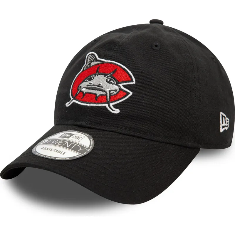 petten-gebogen-zwart-verstelbaar-9twenty-van-carolina-mudcats-milb-van-new-era