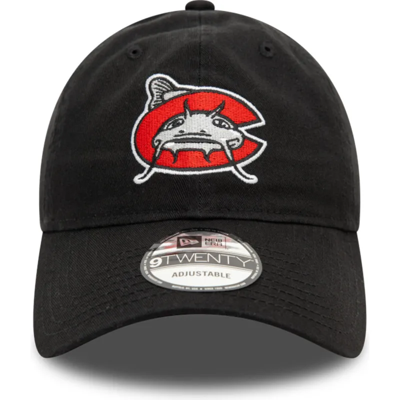 petten-gebogen-zwart-verstelbaar-9twenty-van-carolina-mudcats-milb-van-new-era