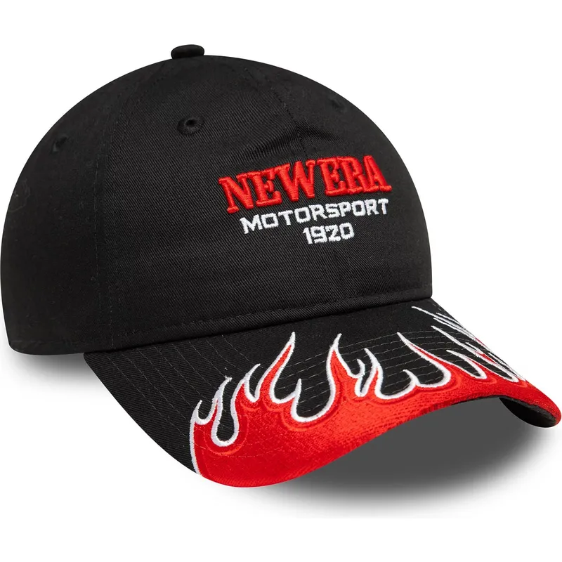 petten-gebogen-zwart-verstelbaar-9twenty-flame-visor-van-new-era