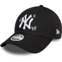petten-gebogen-zwart-verstelbaar-9twenty-icon-butterflies-van-new-york-yankees-mlb-van-new-era