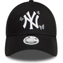 petten-gebogen-zwart-verstelbaar-9twenty-icon-butterflies-van-new-york-yankees-mlb-van-new-era