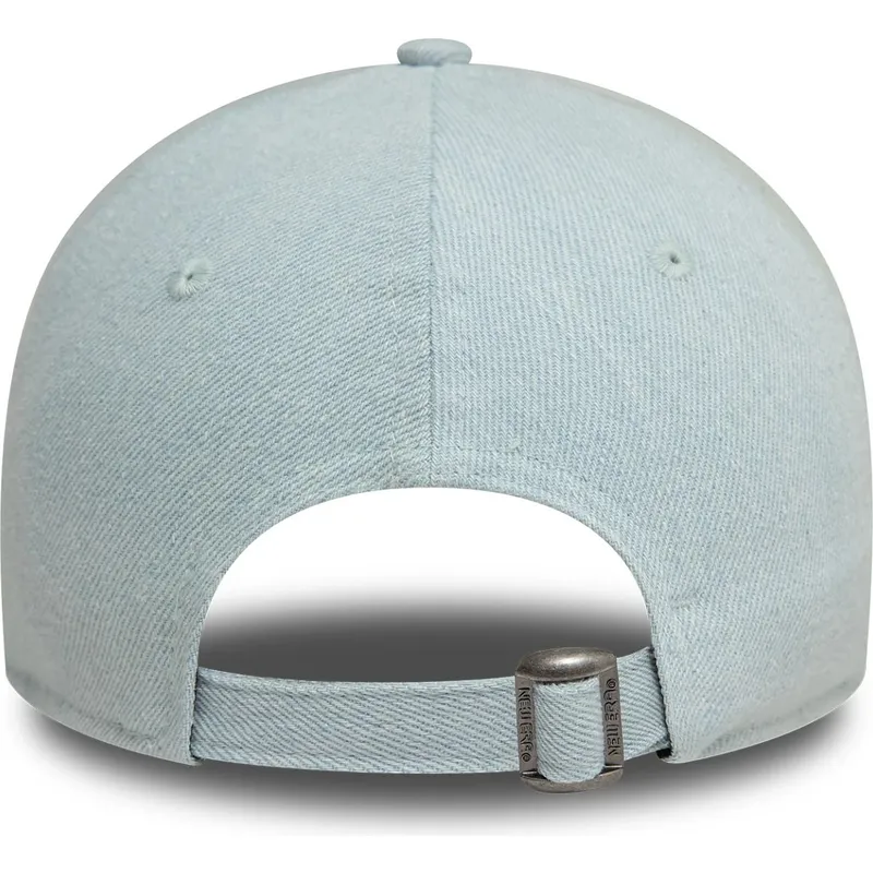 petten-gebogen-blauw-verstelbaar-rosa-9forty-denim-icon-heart-van-new-york-yankees-mlb-van-new-era