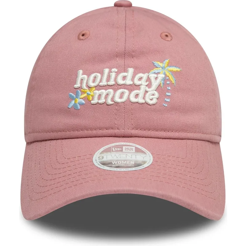 petten-gebogen-roze-verstelbaar-9twenty-van-holiday-mode-van-new-era