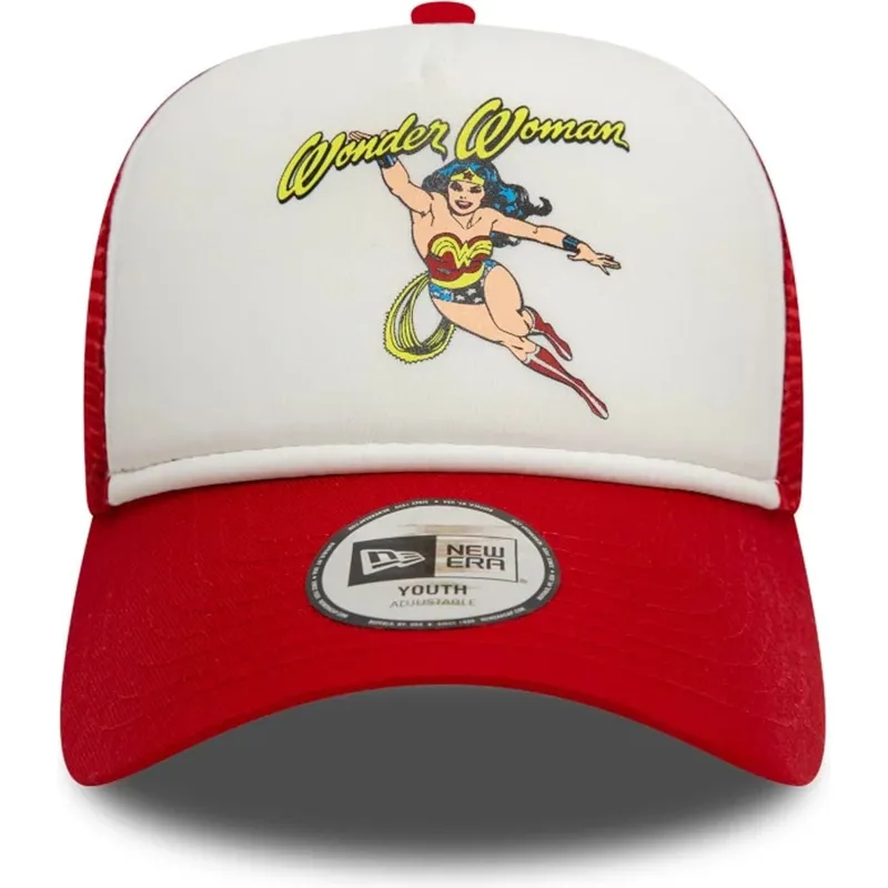 petten-gebogen-rood-snapback-voor-kinderen-9forty-a-frame-van-wonder-woman-dc-comics-van-new-era