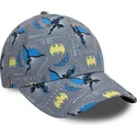 petten-gebogen-grijs-verstelbaar-voor-kinderen-9forty-all-over-print-van-batman-dc-comics-van-new-era