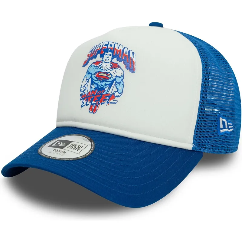 petten-gebogen-blauw-snapback-voor-kinderen-9forty-a-frame-van-superman-dc-comics-van-new-era petten-gebogen-blauw-snapback-voor-kinderen-9forty-a-frame-van-superman-dc-comics-van-new-era