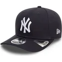 petten-gebogen-marineblauw-snapback-9seventy-stretch-snap-van-new-york-yankees-mlb-van-new-era