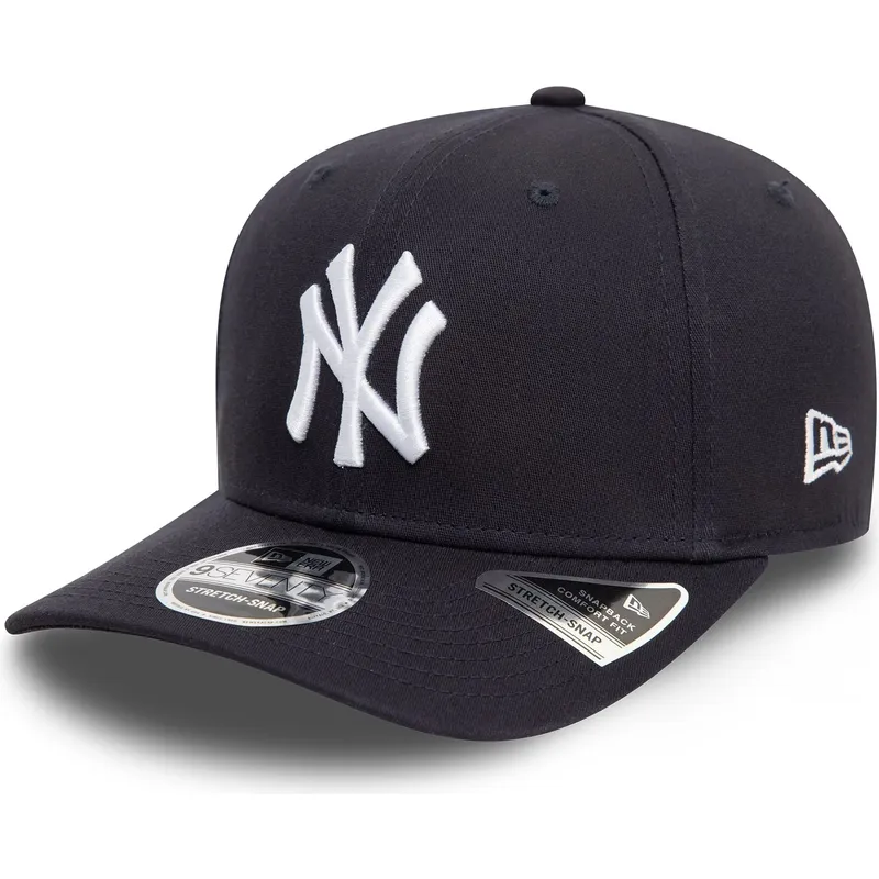 petten-gebogen-marineblauw-snapback-9seventy-stretch-snap-van-new-york-yankees-mlb-van-new-era