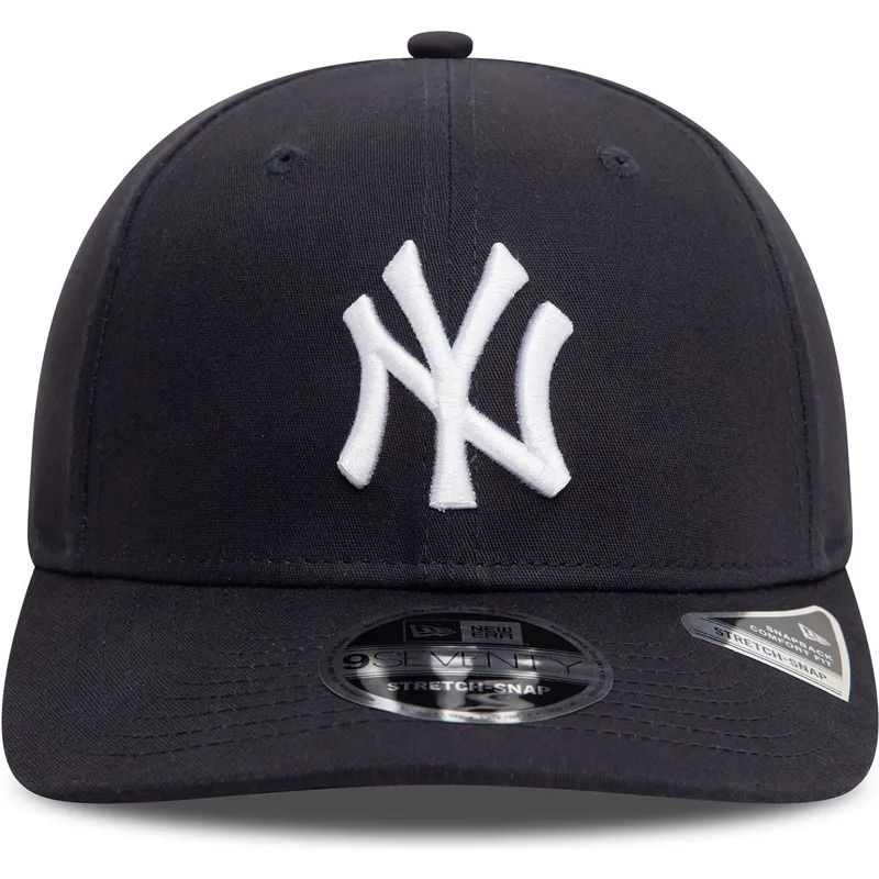 petten-gebogen-marineblauw-snapback-9seventy-stretch-snap-van-new-york-yankees-mlb-van-new-era