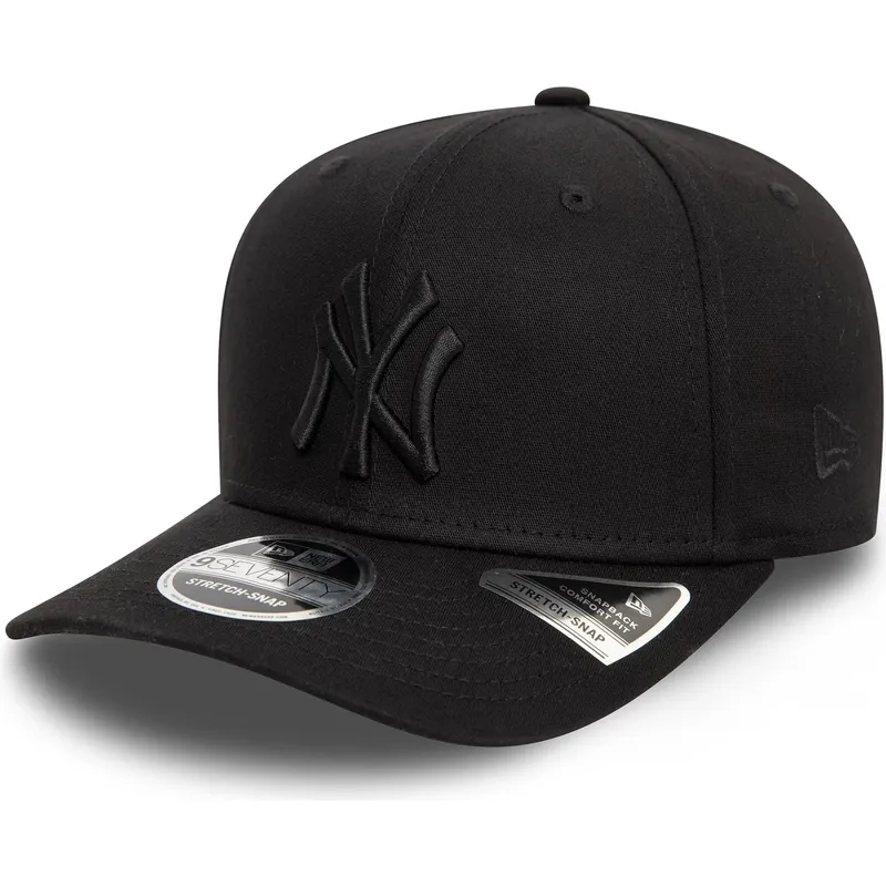 petten-gebogen-zwart-snapback-9seventy-stretch-snap-van-new-york-yankees-mlb-van-new-era
