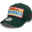 petten-gebogen-groen-snapback-9forty-a-frame-license-plate-van-santa-monica-steden-en-stranden-van-new-era