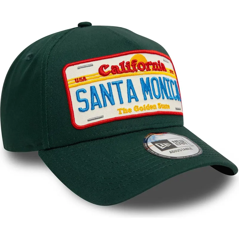 petten-gebogen-groen-snapback-9forty-a-frame-license-plate-van-santa-monica-steden-en-stranden-van-new-era