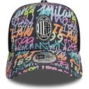 petten-gebogen-meerkleurig-snapback-9forty-a-frame-grafiti-all-over-print-van-ac-milan-serie-a-van-new-era
