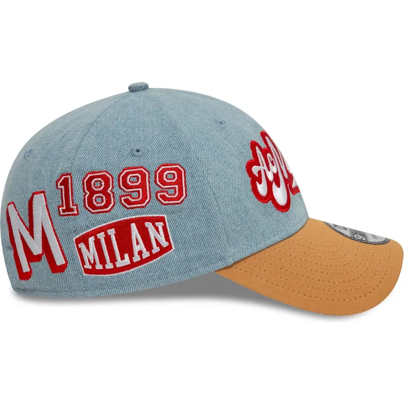 petten-gebogen-meerkleurig-verstelbaar-9forty-denim-van-ac-milan-serie-a-van-new-era petten-gebogen-meerkleurig-verstelbaar-9forty-denim-van-ac-milan-serie-a-van-new-era