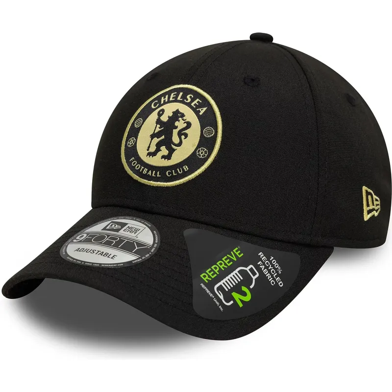 petten-gebogen-zwart-verstelbaar-9forty-seasonal-pop-repreve-van-chelsea-football-club-premier-league-van-new-era