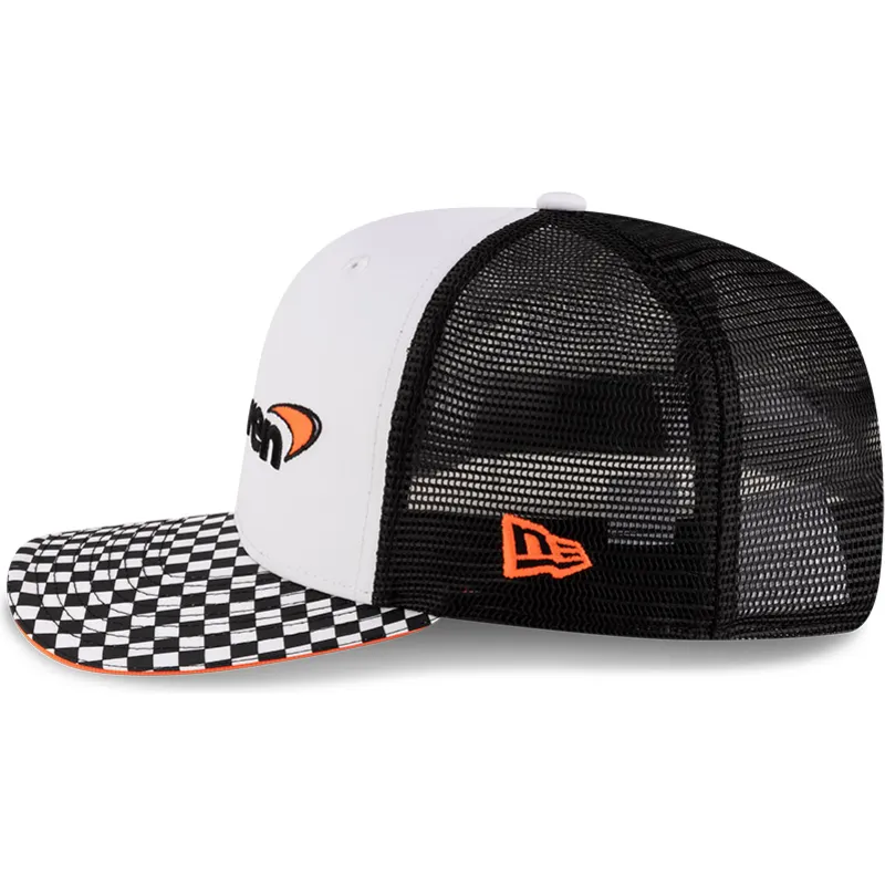 petten-plat-zwart-snapback-9fifty-checkered-visor-van-mclaren-racing-formula-1-van-new-era