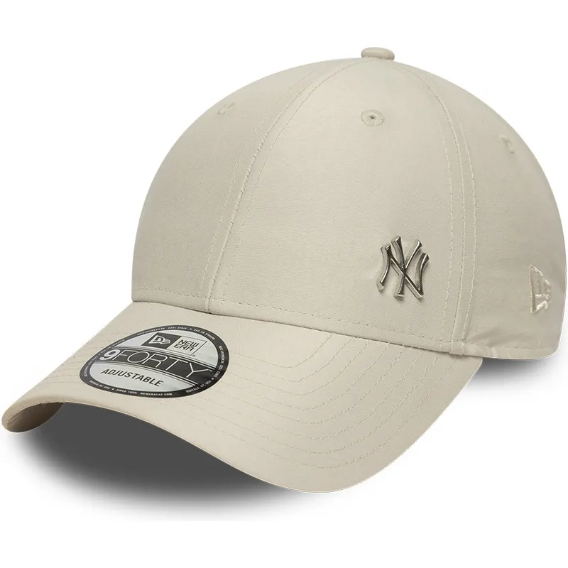 petten-gebogen-beige-verstelbaar-9forty-flawless-van-new-york-yankees-mlb-van-new-era