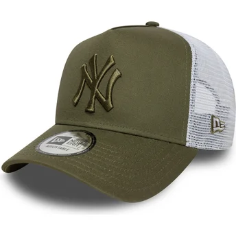 Petten gebogen groen snapback A Frame League Essential van New York Yankees MLB van New Era