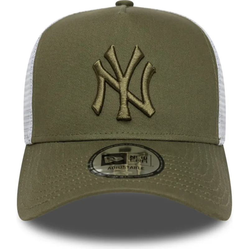 petten-gebogen-groen-snapback-a-frame-league-essential-van-new-york-yankees-mlb-van-new-era