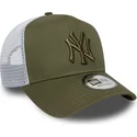 petten-gebogen-groen-snapback-a-frame-league-essential-van-new-york-yankees-mlb-van-new-era