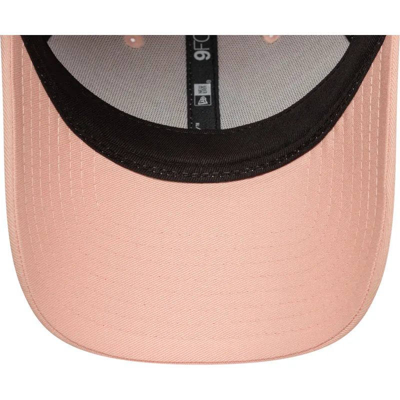 petten-gebogen-roze-verstelbaar-9forty-league-essential-van-new-york-yankees-mlb-van-new-era